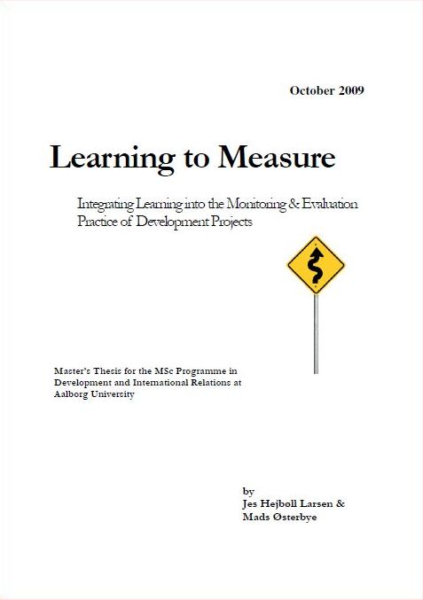 Front page of Master Thesis
